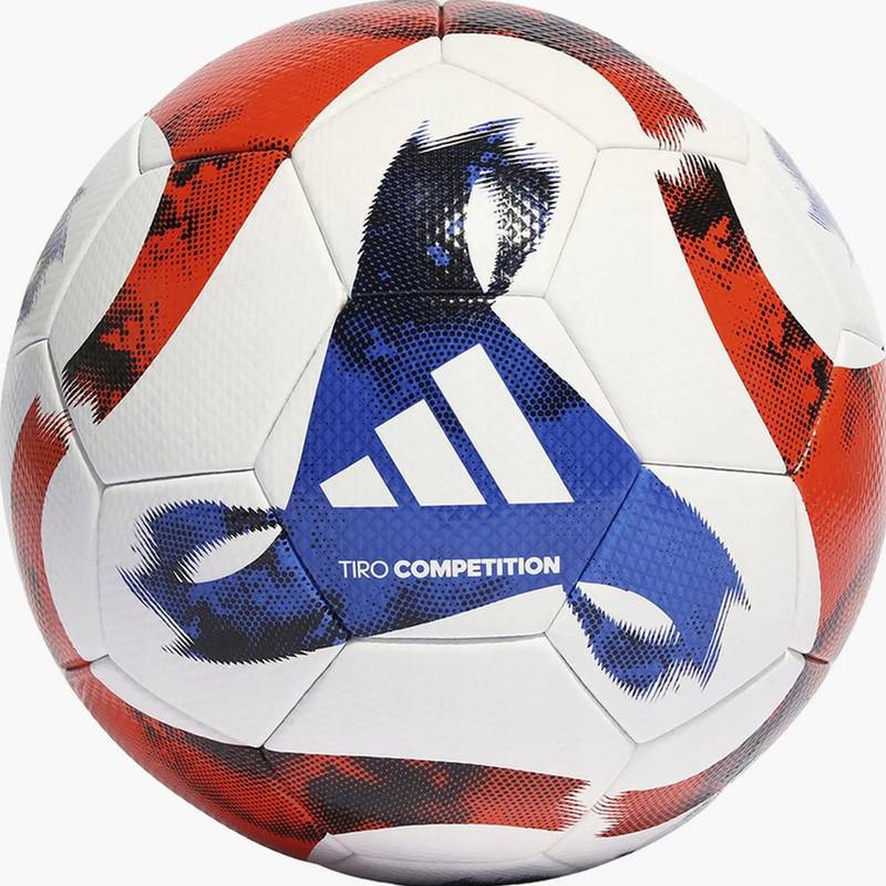 М'яч футбольний Adidas TIRO COM білий, синій, червоний DT-HT2426, рис. 0