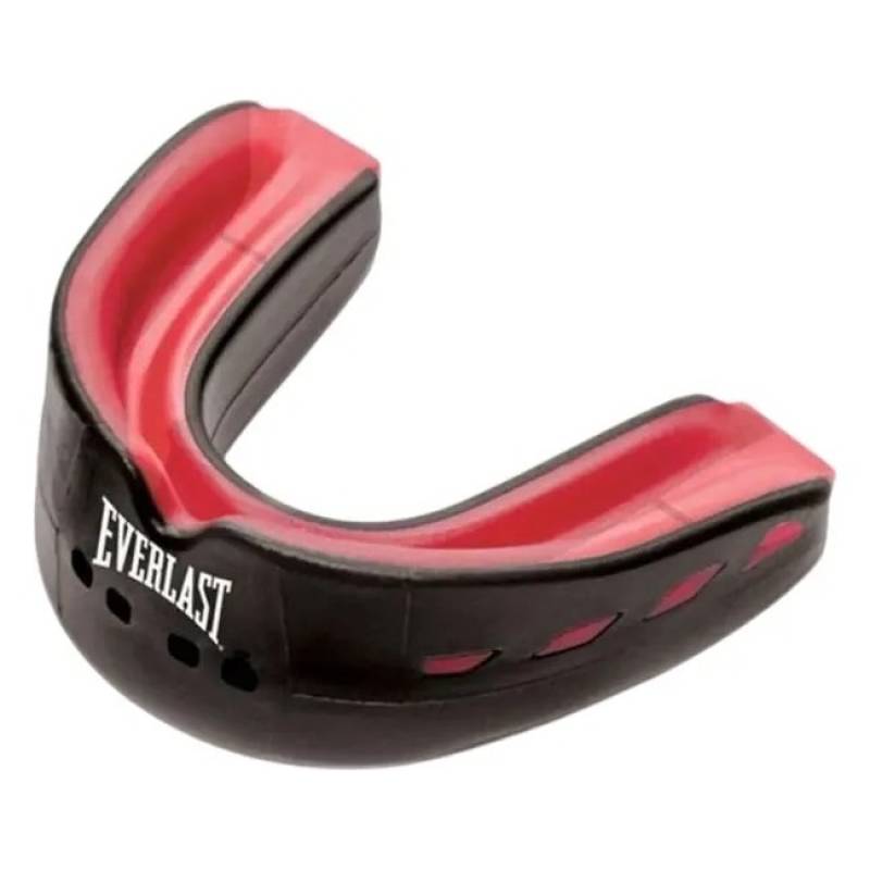 Капа для боксу Everlast EVERSHIELD DOUBLE MOUTH GUARD чорний, червоний Уні UNI DT-1400007, рис. 0