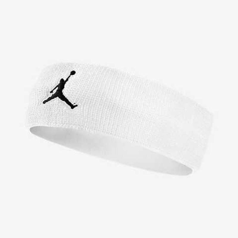 Пов'язка на голову Nike JORDAN JUMPMAN HEADBAND WHITE/BLACK OSFM білий Уні OSFM DT-J.KN.00.101.OS, рис. 0