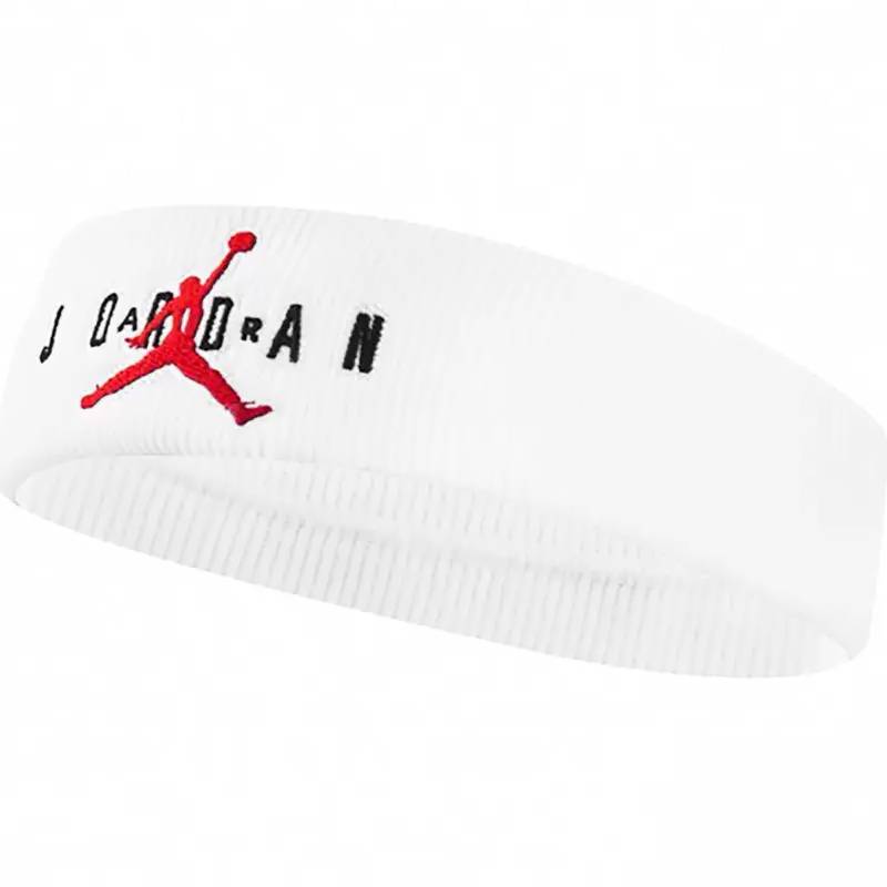 Пов'язка на голову Nike JORDAN JUMPMAN TERRY HEADBAND WHITE/GYM RED OSFM білий, червоний Уні OSFM DT-J.100.7580.134.OS, рис. 0