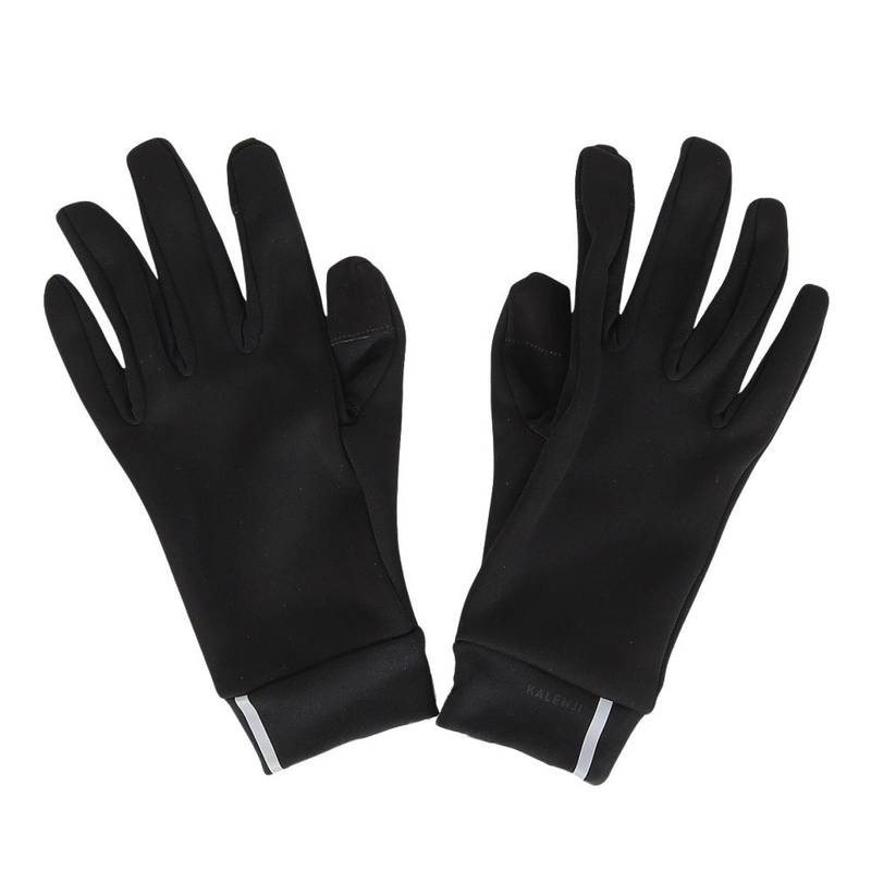 Перчатки Warm 500 v2 для бега тактильные черные 8759607, рис. 0