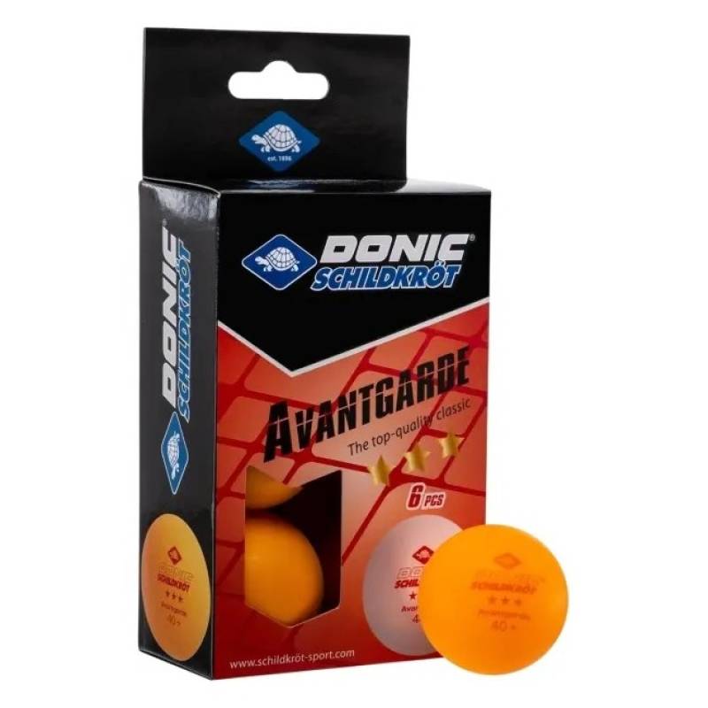 М'ячі Donic EXCLUSIVE (Advantgarde) 3* 40+ 6шт orange DT1-658038, рис. 0