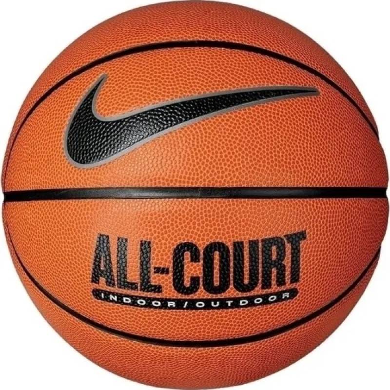 М'яч баскетбольний Nike EVERYDAY ALL COURT 8P DEFLATED AMBER/BLACK/METALLIC SILVER/BLACK size 5 DT1-N.100.4369.855.05, рис. 0