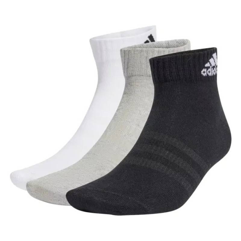 Шкарпетки Adidas T SPW ANK 3P сірий, білий, чорний Уні 37-39 DT-IC1283, рис. 0