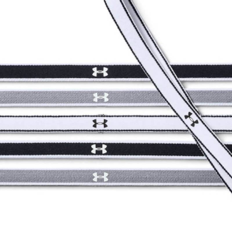 Комплект пов'язок на голову Under Armour  Mini Headbands (6шт) чорно-білий Уні UNI DT-1286016-005, рис. 0