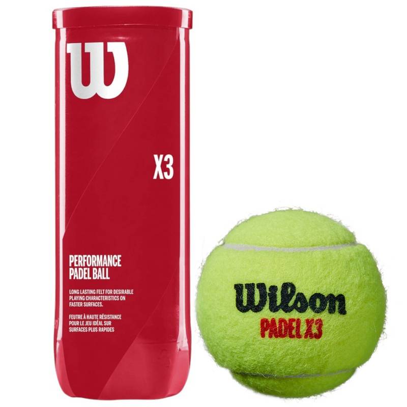 М'ячі для падел тенісу Wilson PADEL 3 BALL CAN YEL DT1-WR8900801001, рис. 0