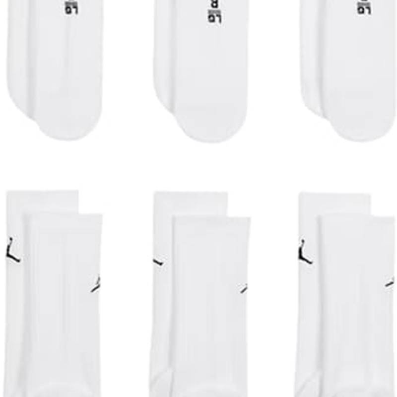 Шкарпетки Nike U J ED CUSH PLY CREW 6PR - 144 білий Уні 38-42 DT-HV6228-100, рис. 1