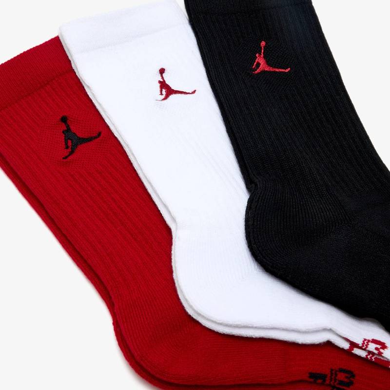 Шкарпетки Nike U J ED CUSH PLY CREW 6PR - 144 чорний, білий, червоний Уні 38-42 DT-HV6228-900, рис. 1