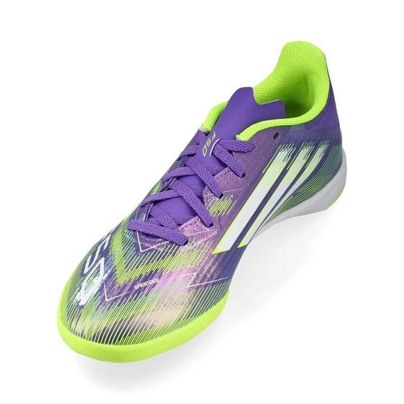 Детские фиолетовые футзалки Аdidas F50 League Indoor Kids JH7750, рис. 3