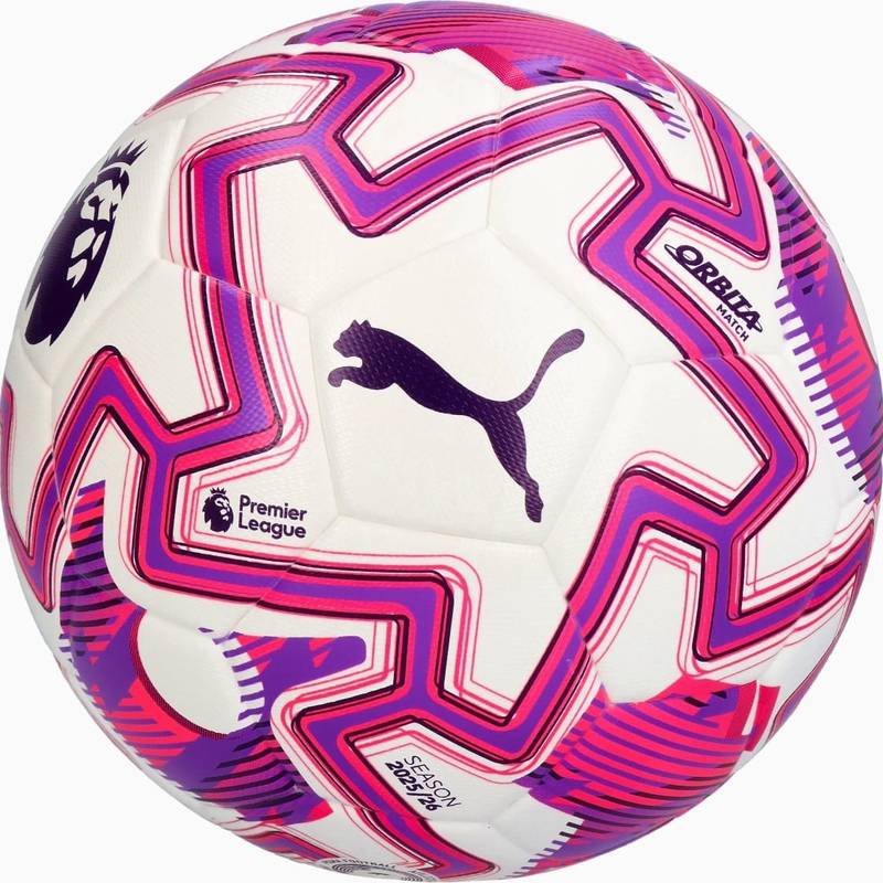 М'яч футбольний Puma Match PL Brilliance (FI Qty) білий, рожевий Уні 5 DT-084704-01, рис. 0