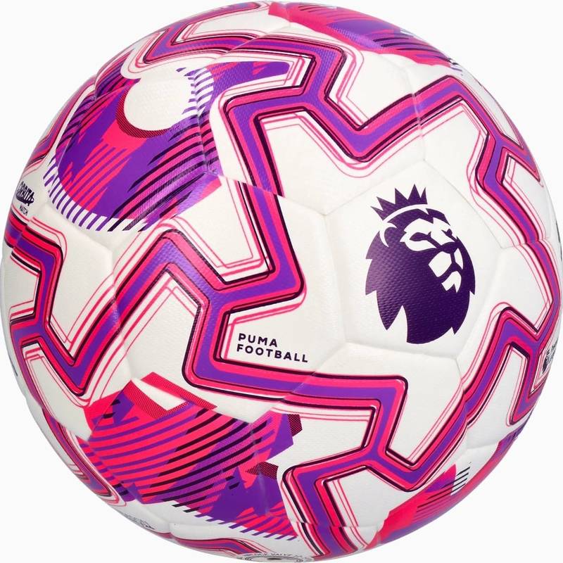 М'яч футбольний Puma Match PL Brilliance (FI Qty) білий, рожевий Уні 5 DT-084704-01, рис. 1