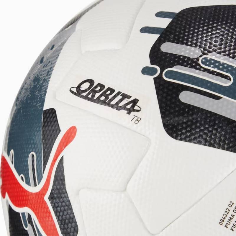 М'яч футбольний Puma Orbita 1 TB FIFA Quality Pro білий, чорний, червоний Уні 5 DT-084322-02, рис. 1
