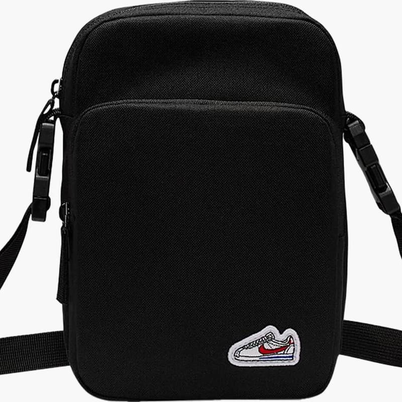 Сумка через плече Nike NK HRTGE CRSSBY-CORTEZ PTCH 4L чорний Уні 15 x 23 x 8 см DT-HM4415-010, рис. 0