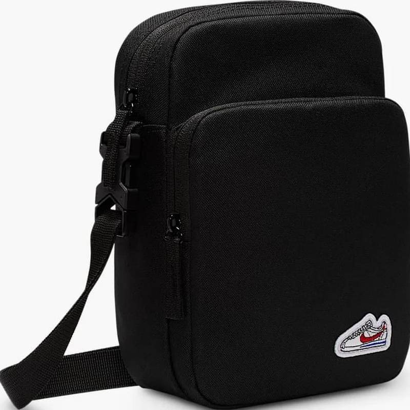 Сумка через плече Nike NK HRTGE CRSSBY-CORTEZ PTCH 4L чорний Уні 15 x 23 x 8 см DT-HM4415-010, рис. 1