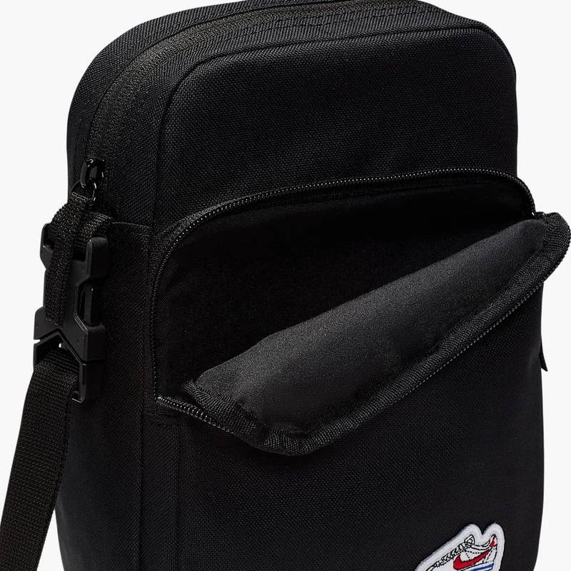 Сумка через плече Nike NK HRTGE CRSSBY-CORTEZ PTCH 4L чорний Уні 15 x 23 x 8 см DT-HM4415-010, рис. 4