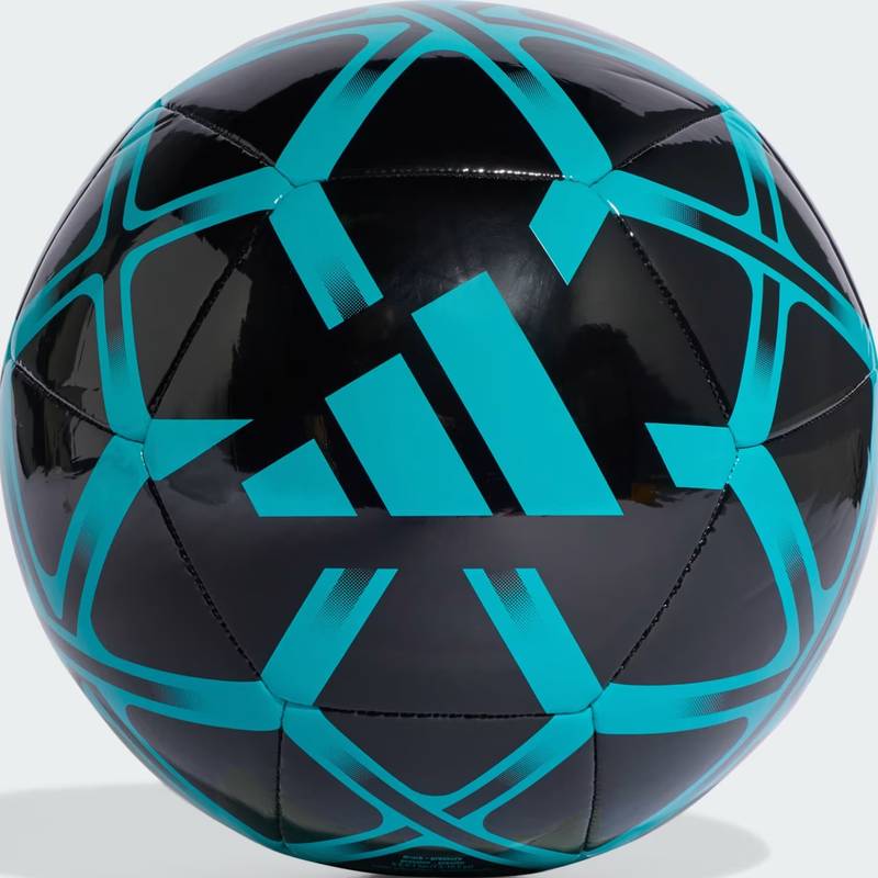 М'яч футбольний Adidas STARLANCER CLB чорний, бірюзовий Уні 4 DT-JW1357, рис. 0