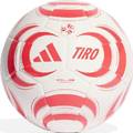 М'яч футбольний Adidas TIRO CLB білий, червоний Уні 4 DT-JW1531, прев. 0