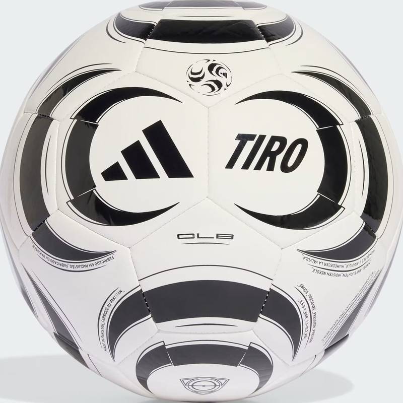 М'яч футбольний Adidas TIRO CLB білий, чорний Уні 4 DT-JW1530, рис. 0
