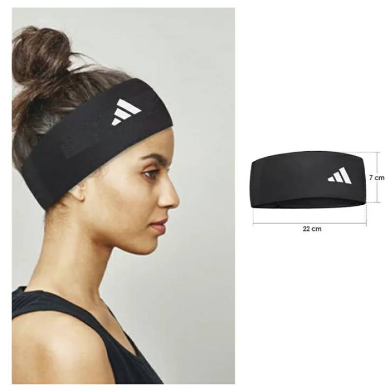 Пов'язка на голову Adidas TENNIS HEADBAND чорний Уні One Size DT-HT3909, рис. 1