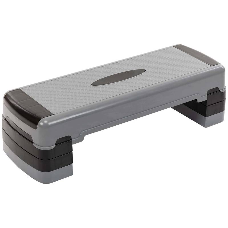 Степ-платформа для фитнеса и аэробики 3 уровня высоты 85x30x15-25см FI-1579 , рис. 0