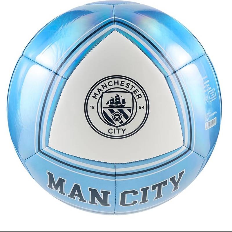 М'яч футбольний Puma MCFC CULTURE Ball білий, блакитний Уні 5 DT-084976-11, рис. 0