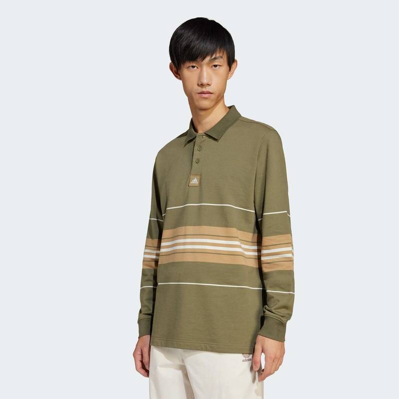 Лонгслів Striped Polo Adidas JD5392, рис. 0