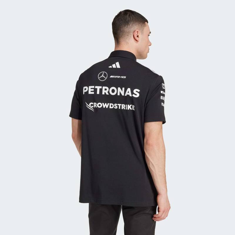 Футболка-поло Mercedes - AMG Petronas Formula One Team Black Adidas JW5391, рис. 1