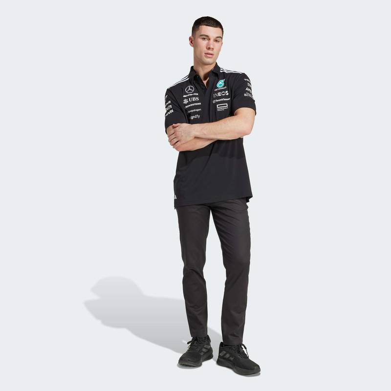 Футболка-поло Mercedes - AMG Petronas Formula One Team Black Adidas JW5391, рис. 2