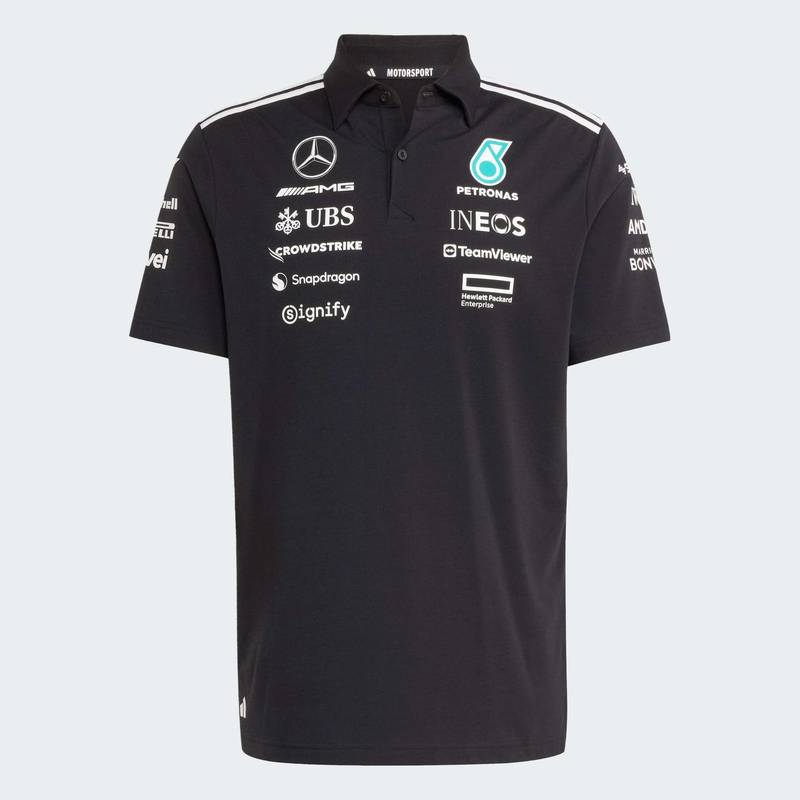 Футболка-поло Mercedes - AMG Petronas Formula One Team Black Adidas JW5391, рис. 6