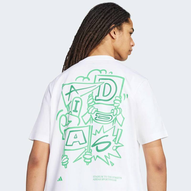 Футболка Stadium Crowd Loose Graphic Adidas JX7475, рис. 5