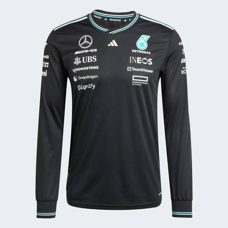 Джерси с длинным рукавом Mercedes - AMG Petronas Formula One Team Driver Authentic Adidas JW5359, рис. 6