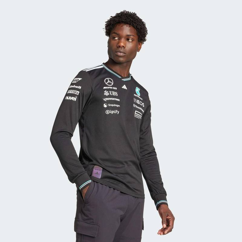 Джерсі з довгим рукавом Mercedes - AMG Petronas Formula One Team Driver Authentic Adidas JW5359, рис. 2