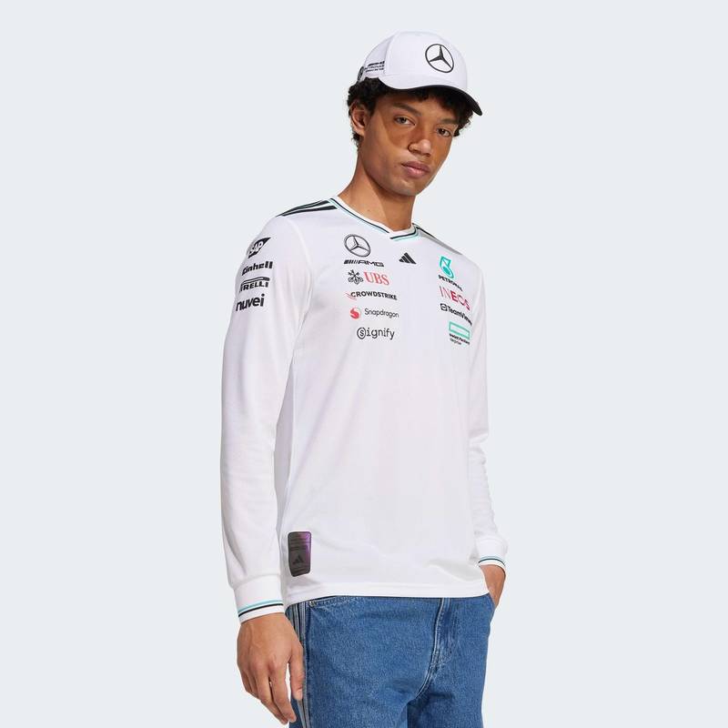 Джерсі з довгим рукавом Mercedes - AMG Petronas Formula One Team Driver Authentic Adidas JX5797, рис. 2