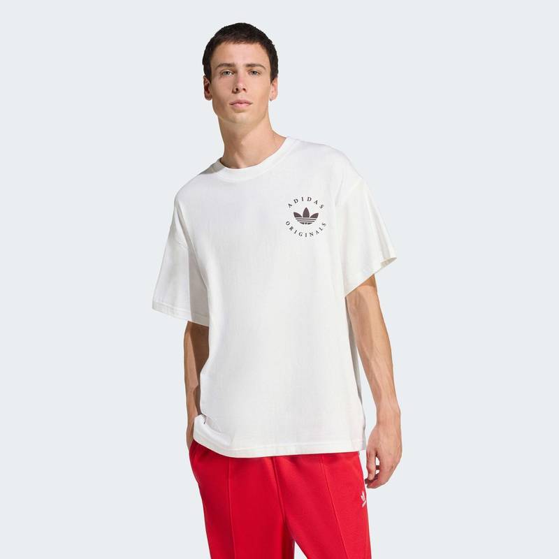 Футболка Curved Trefoil Logo GFX Adidas KG9866, рис. 0