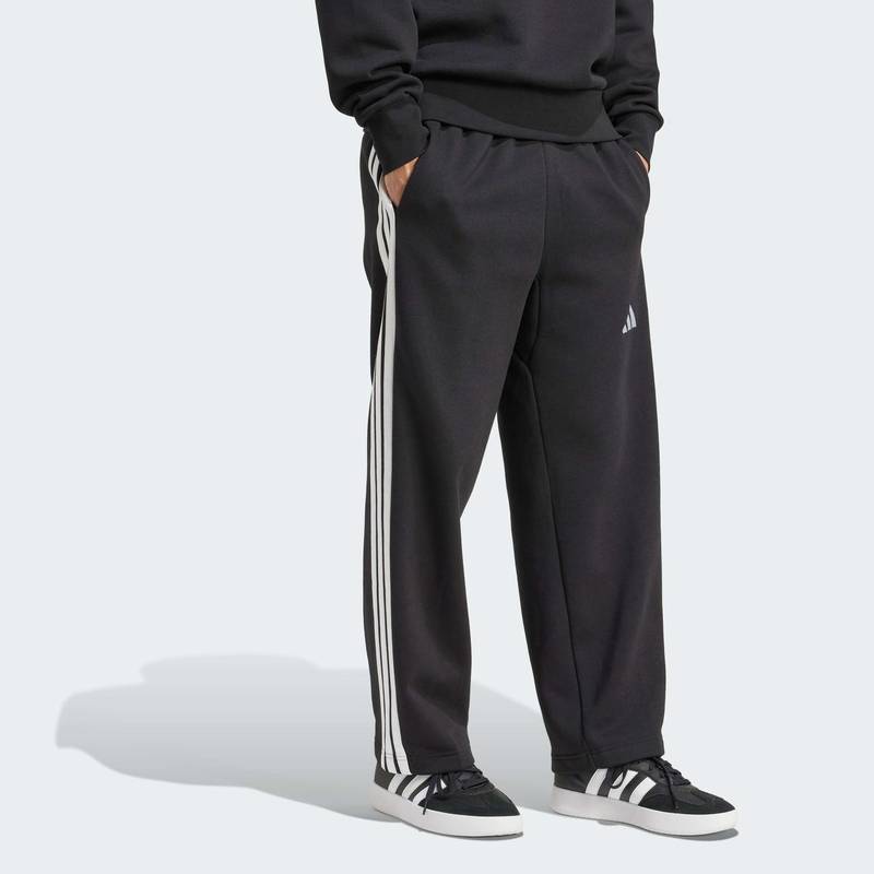 Брюки Essentials 3-Stripes Fleece Wide Leg Adidas JM1770, рис. 2