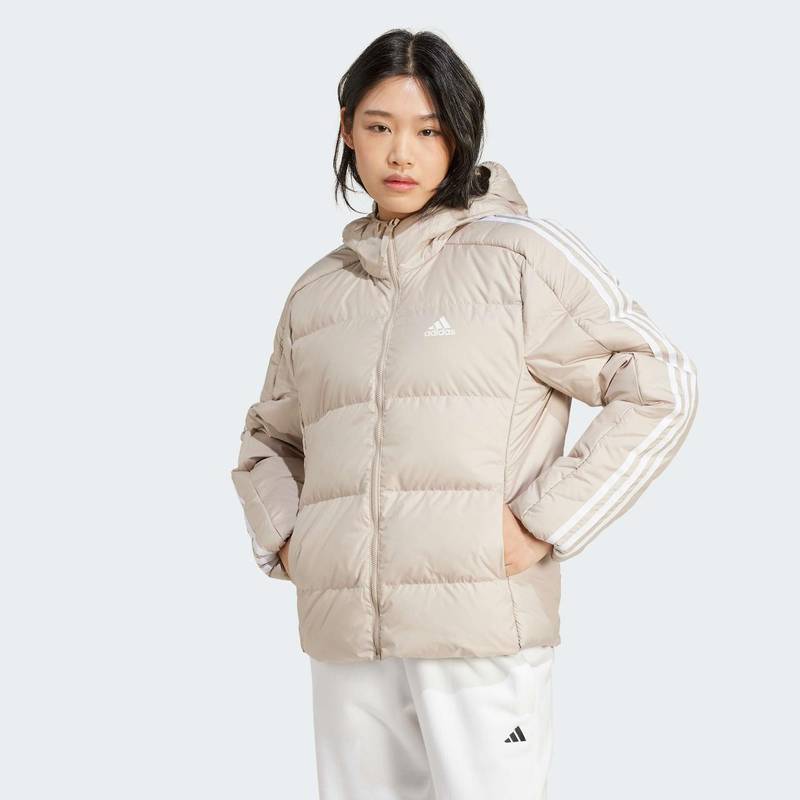 Пуховик Essentials 3-Stripes Mid Down Hooded Adidas IX8924, рис. 0