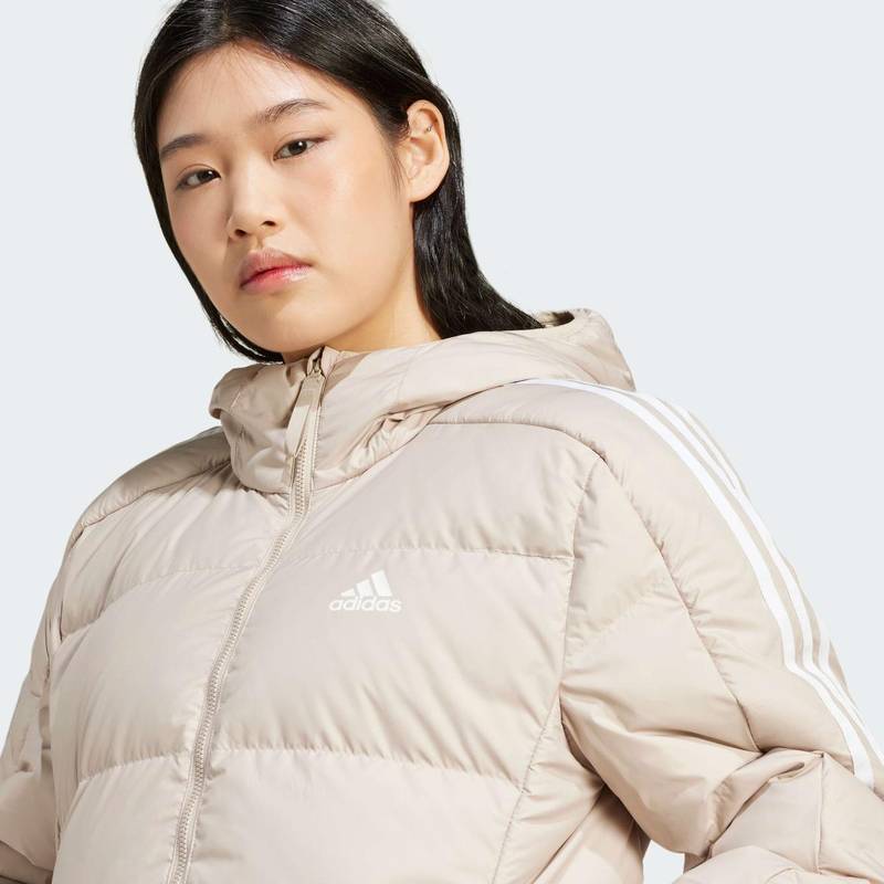 Пуховик Essentials 3-Stripes Mid Down Hooded Adidas IX8924, рис. 3