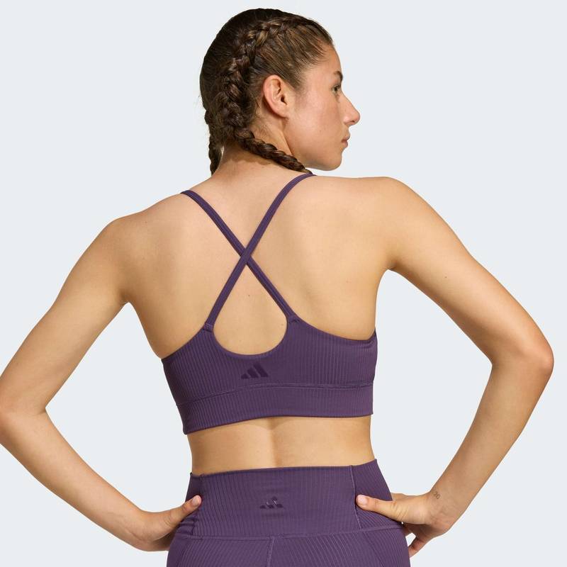 Бра All Me Light Support Rib Long Line Adidas JL5544, рис. 4