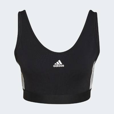 Кроп-топ зі знімними чашечками Essentials 3-Stripes Adidas GS1343