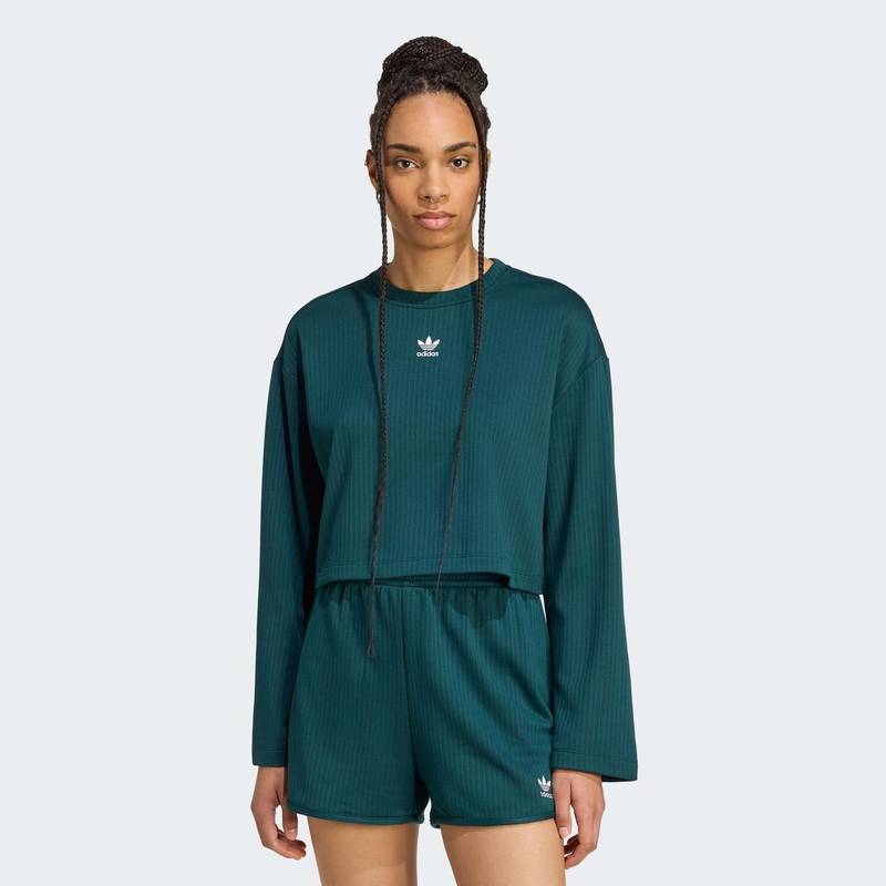 Лонгслив Essentials Winterized Wide Rib Adidas JW6092, рис. 0