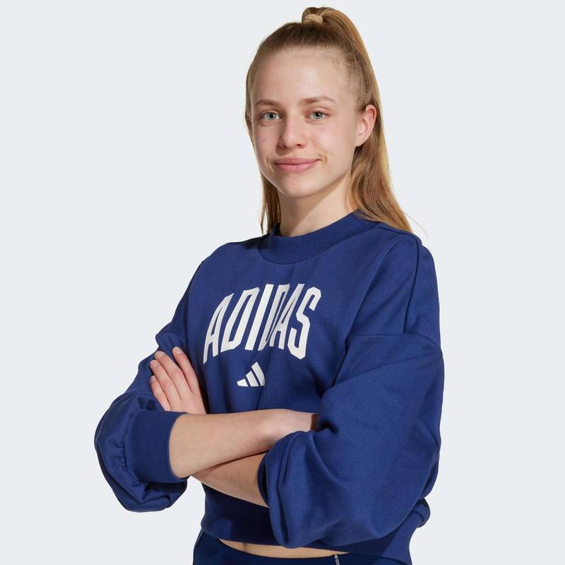 Світшот Seasonals Essentials Collegiate Typography Crewneck Kids Adidas JM1535, рис. 4