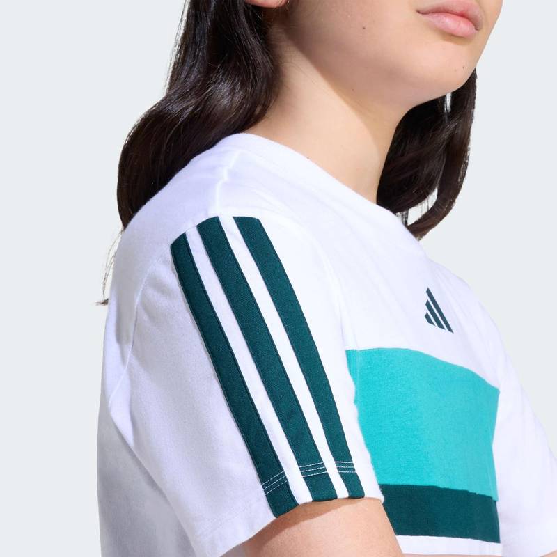 Футболка Seasonal Essentials Tiberio 3-Stripes Kids Adidas JX0192, рис. 4