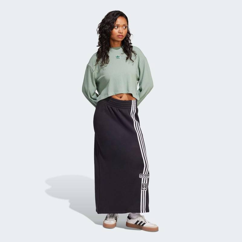 Укорочений лонгслів Essentials Wide Rib Adidas JD5123, рис. 2