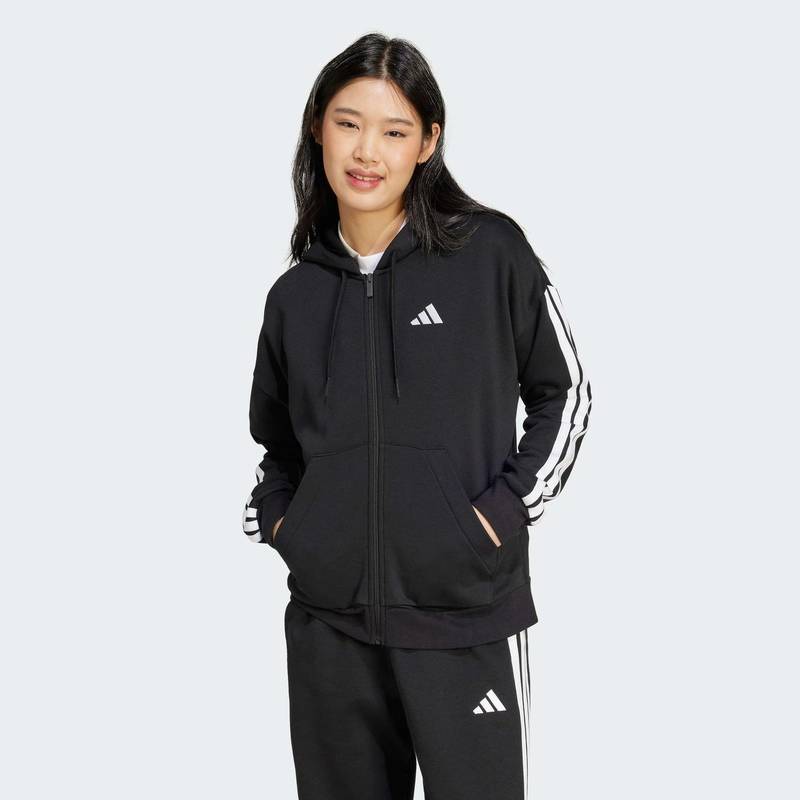 Толстовка Essentials 3-Stripes Full-Zip Fleece Adidas JE1283, рис. 0