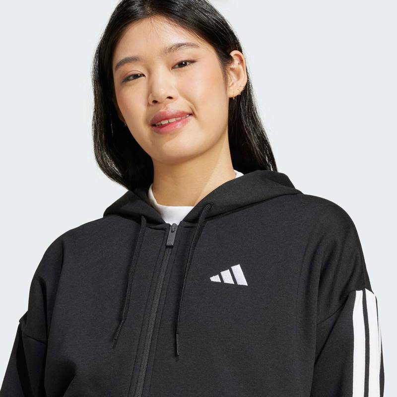 Толстовка Essentials 3-Stripes Full-Zip Fleece Adidas JE1283, рис. 3