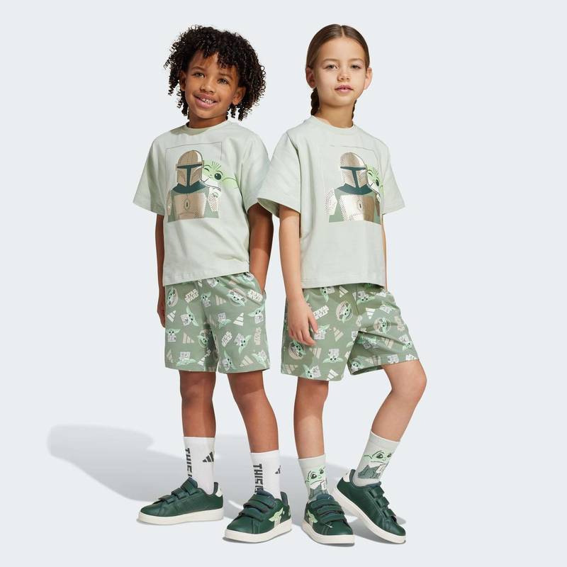 Комплект: футболка и шорты Star Wars The Mandalorian™ Kids Adidas JF3648, рис. 0
