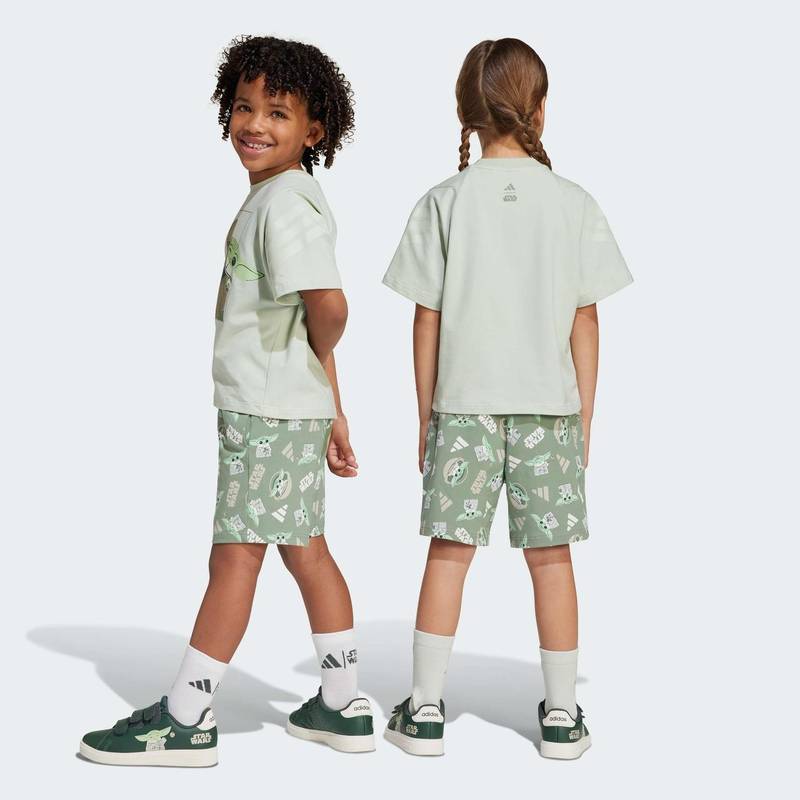 Комплект: футболка и шорты Star Wars The Mandalorian™ Kids Adidas JF3648, рис. 1