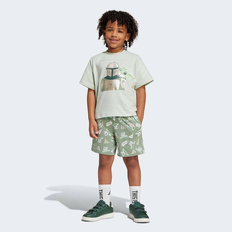 Комплект: футболка и шорты Star Wars The Mandalorian™ Kids Adidas JF3648, рис. 6