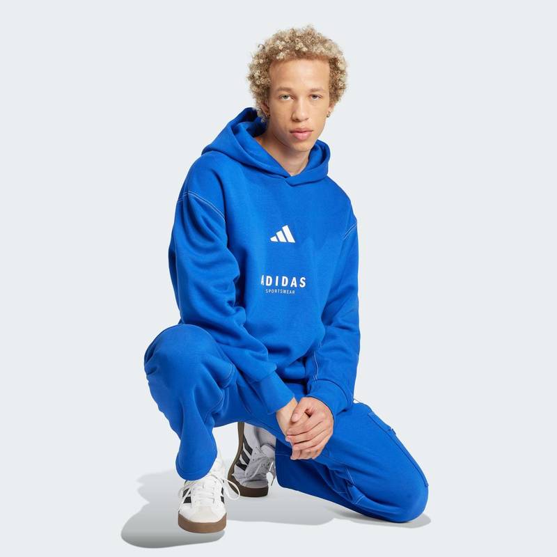 Брюки-карго ALL SZN Fleece Graphic Loose Adidas JJ3663, рис. 2