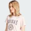 Женская футболка Pink Collegiate Graphic Tee Adidas IZ1158, прев. 4